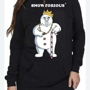 Women’s Snowtorious hooded knit dress ugly Christmas sweater